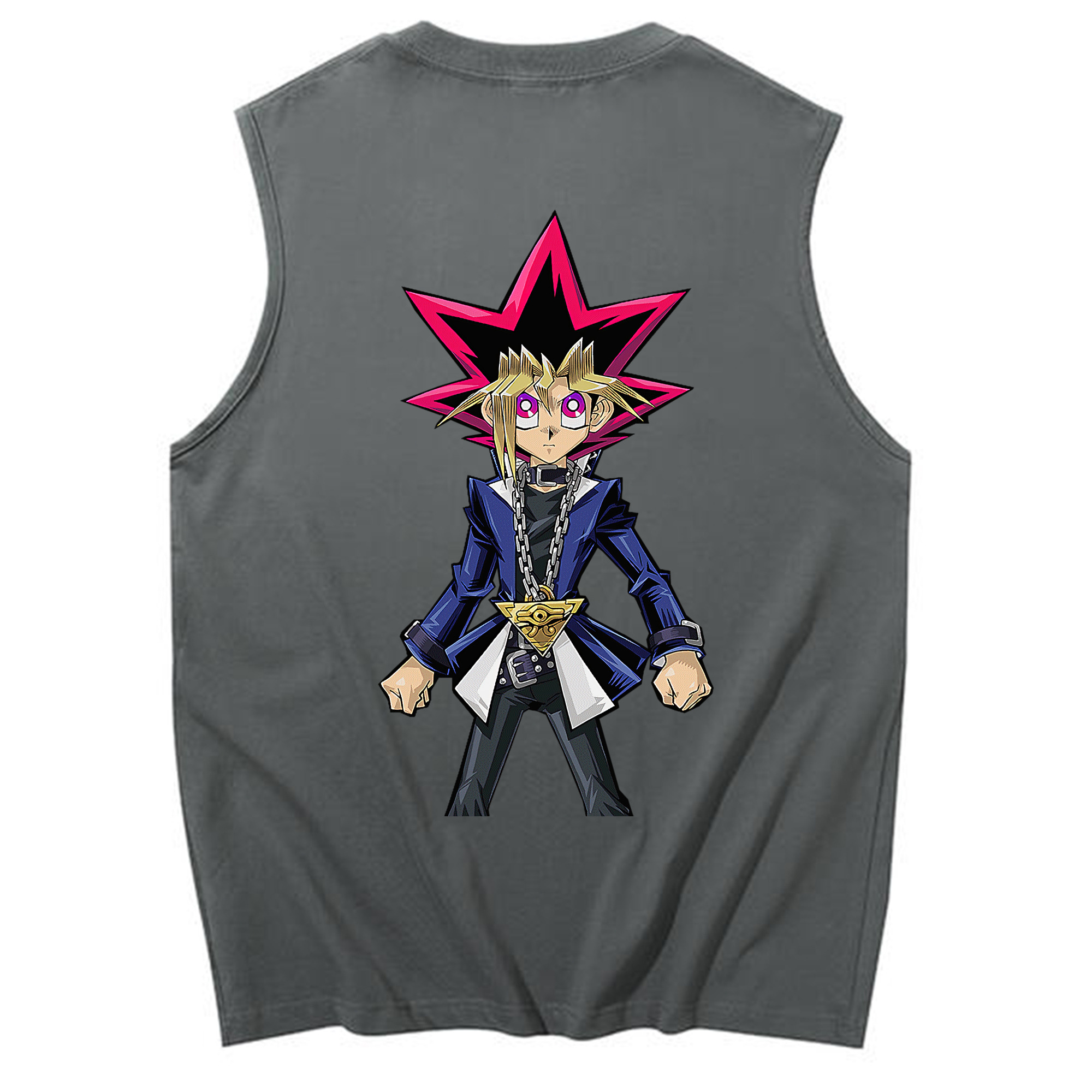 （画像用） 遊☆戯☆王 Yu-Gi-Oh! コットン100％タンクトップ（背面プリント）